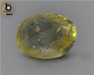 NATURAL UNHEATED,UNTREATED  Yellow Sapphire / Pukhraj (S) 3.32 CTS ( 92844 )